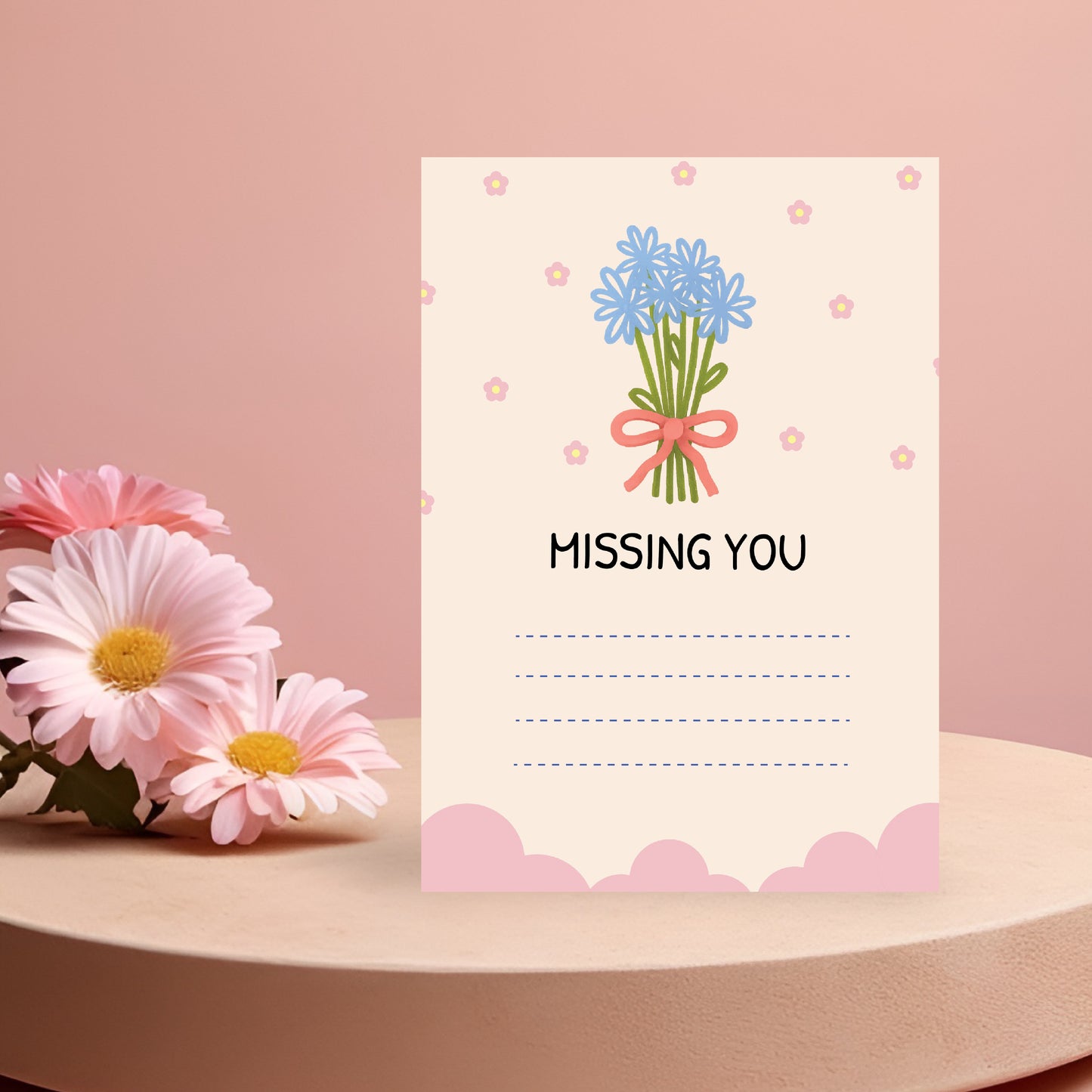 I Miss You Card